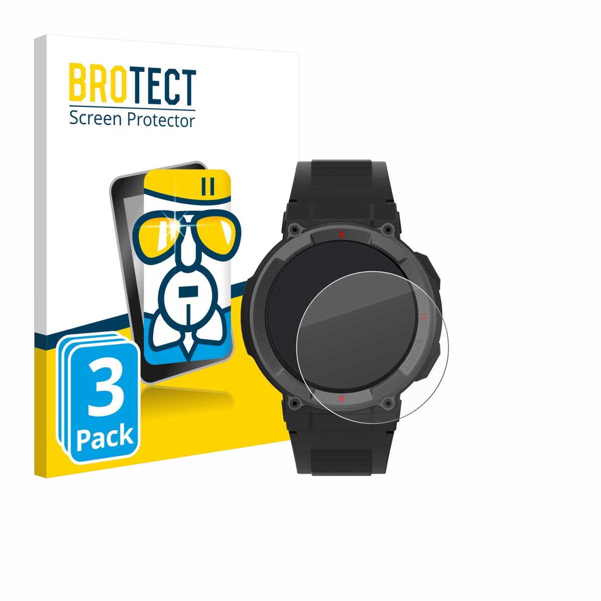 Screenprotector 3 Stuks voor Denver SWG-339 Beschermglas transparant
