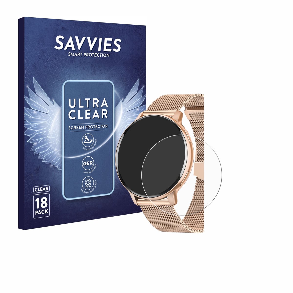 Savvies - Screenprotector voor Hasakei S53 1.39" - Folie Beschermfolie transparant 18 Stuks