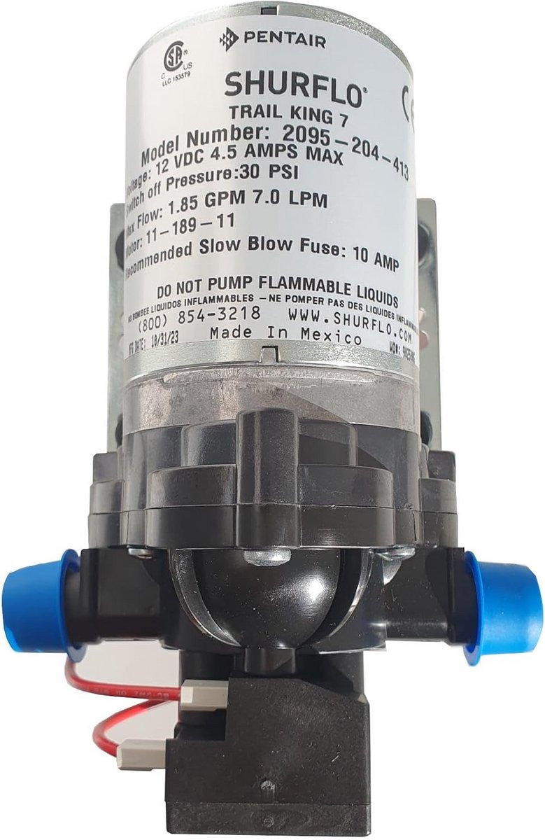 Zelfaanzuigende Waterpomp 12V voor Camper en Boot - 7 L/min, 30 PSI