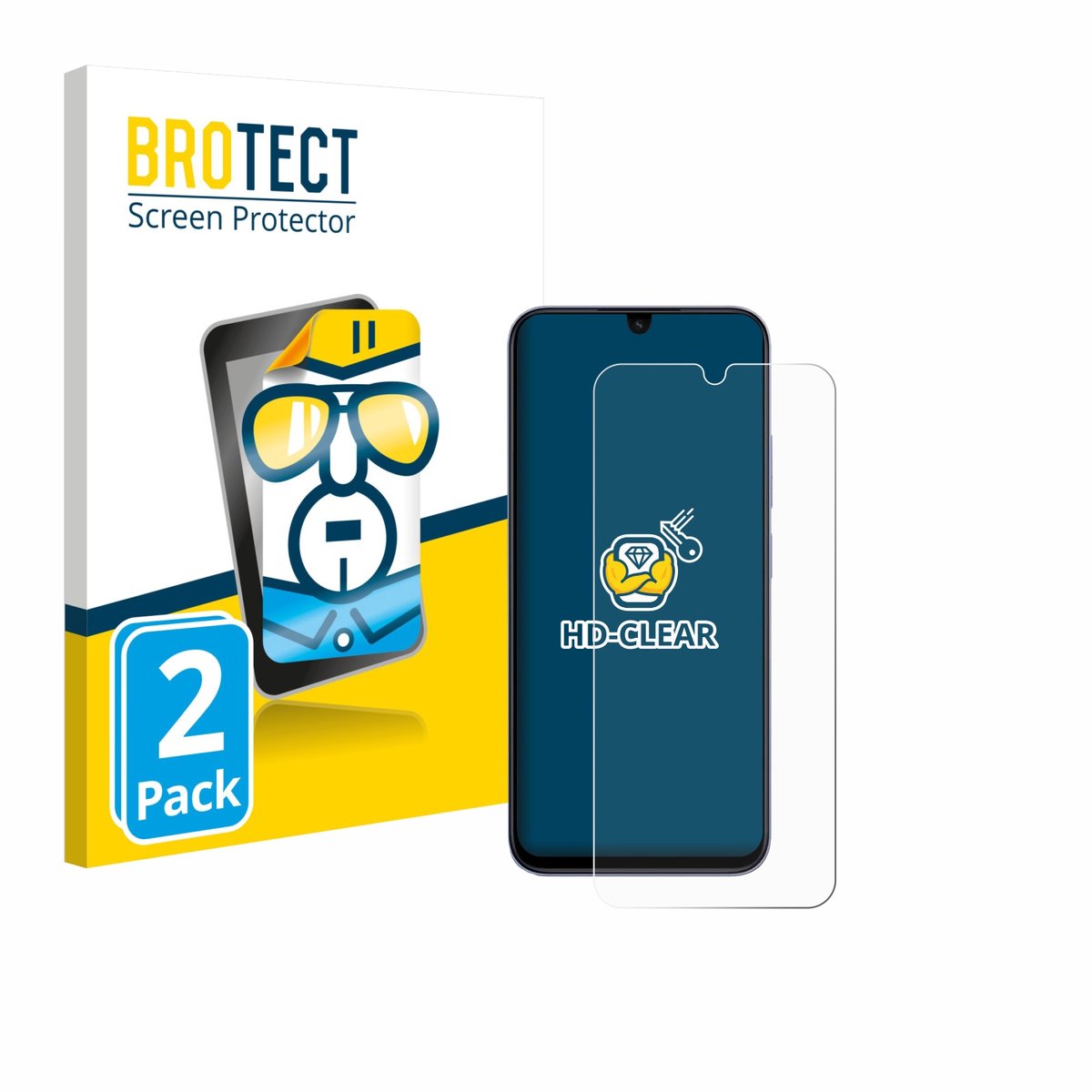 BROTECT - Screenprotector voor Xiaomi Poco C85 - Folie Beschermfolie transparant 2 Stuks