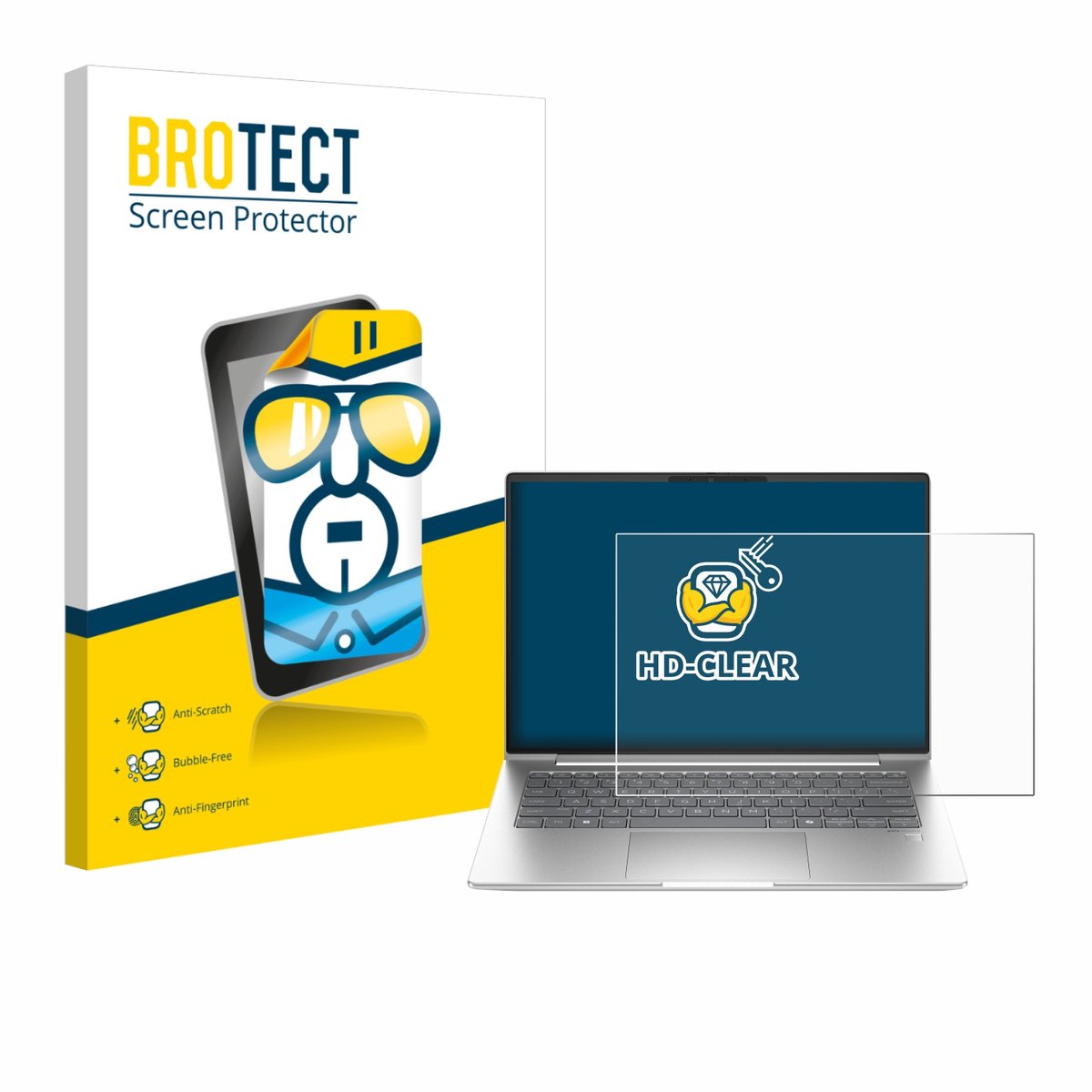 BROTECT - Screenprotector voor HP EliteBook 655 G11 - Folie Beschermfolie transparant