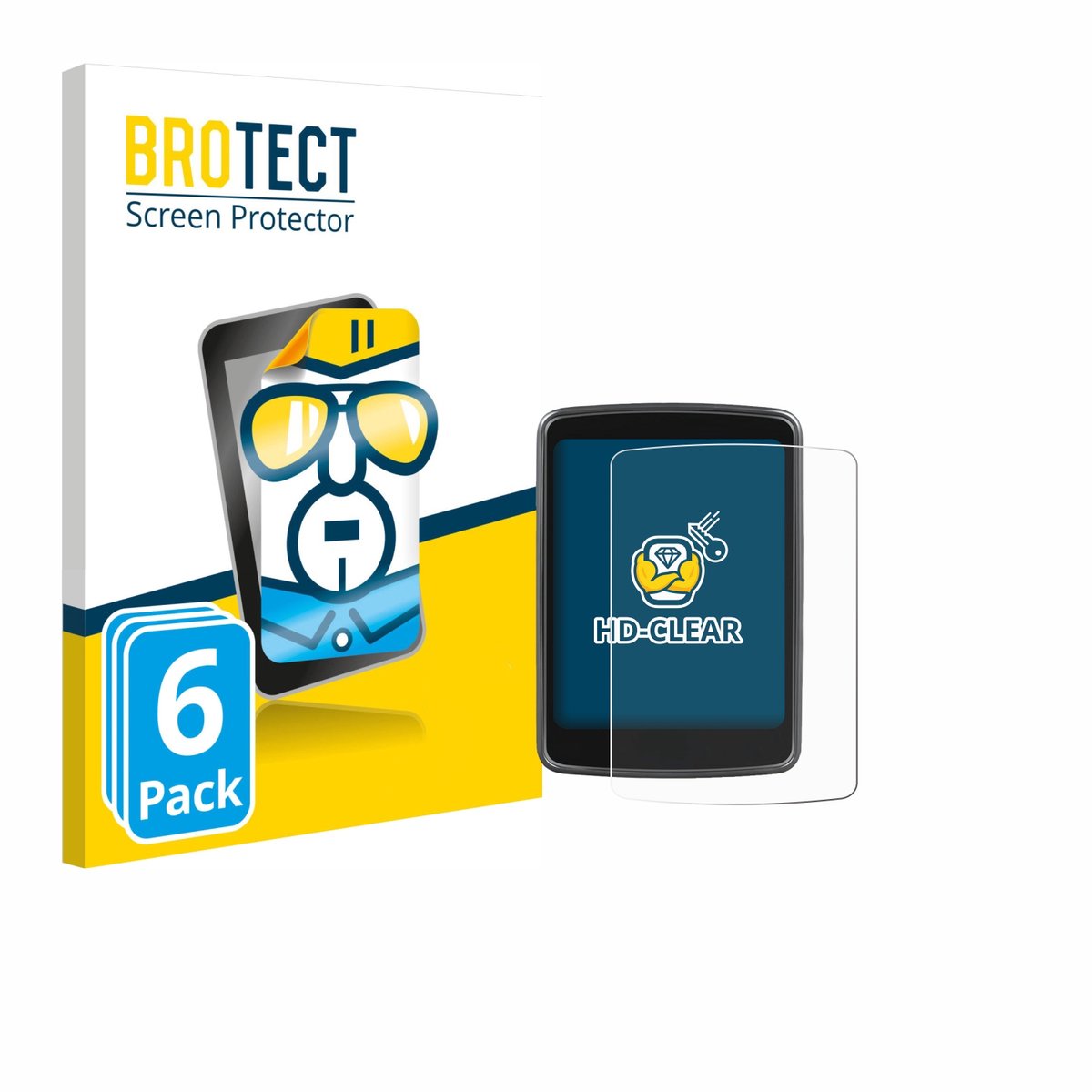 BROTECT - Screenprotector voor AMFUN L3-SJQ 2.4" - Folie Beschermfolie transparant 6 Stuks