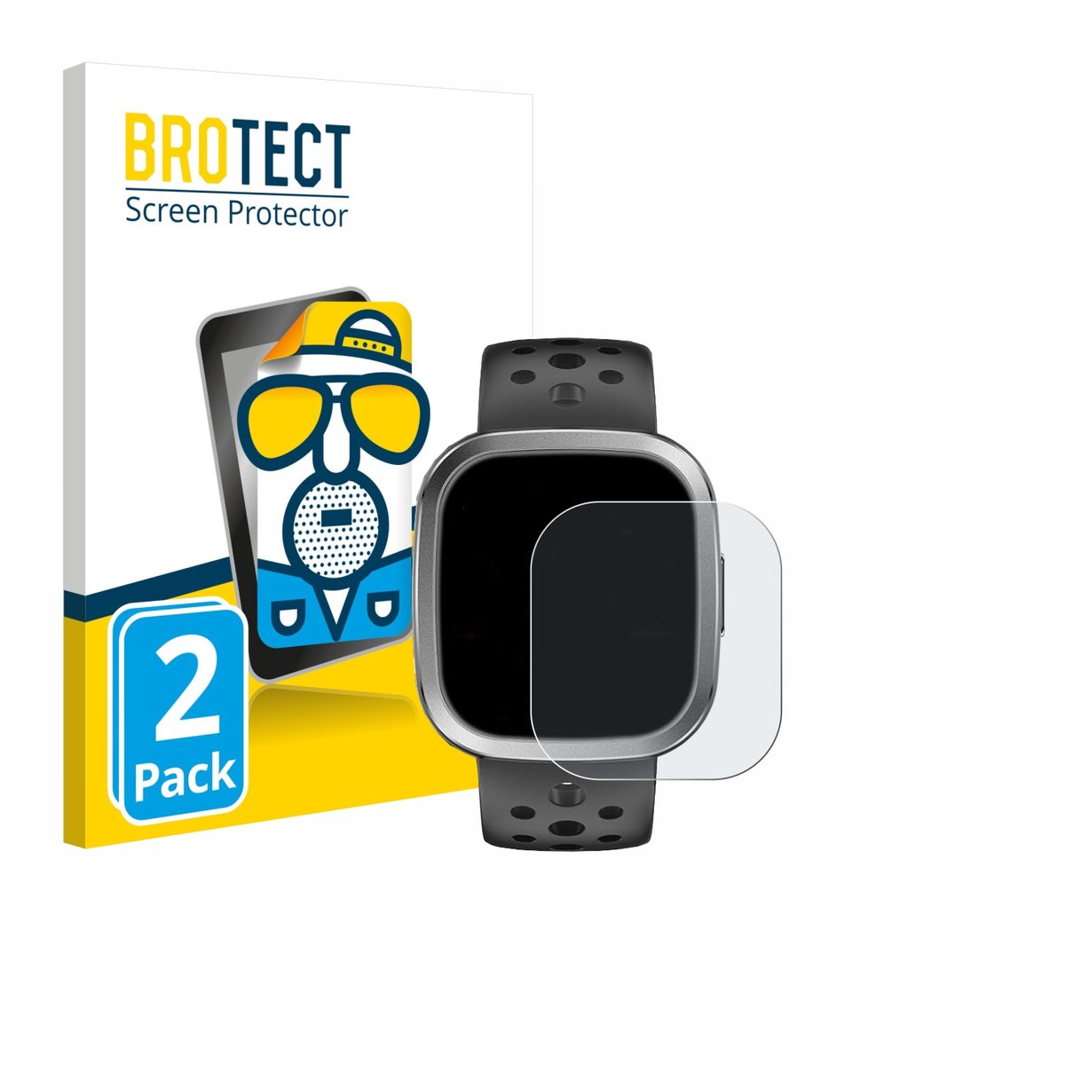 BROTECT - Screenprotector voor YYKY Smartwatch 1.72" - Folie Beschermfolie matte 2 Stuks