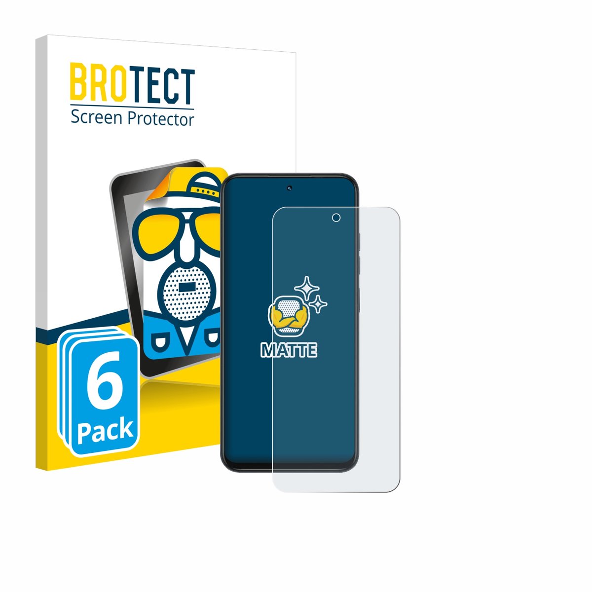 BROTECT - Screenprotector voor Infinix Smart 10 - Folie Beschermfolie matte 6 Stuks