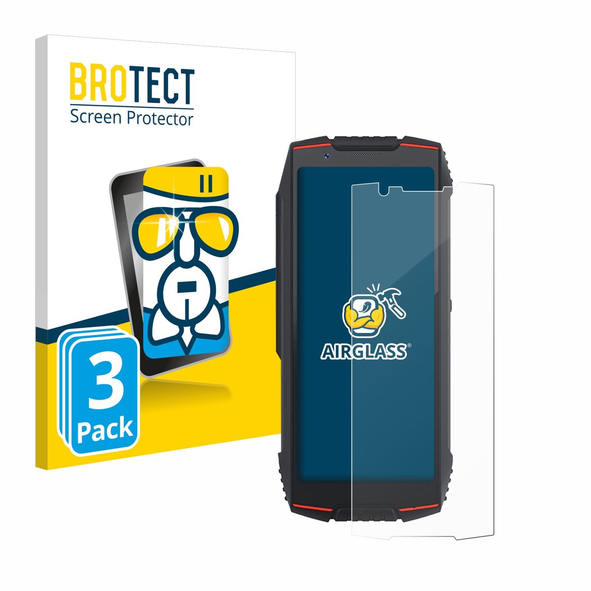 Screenprotector 3 Stuks voor Cubot King Kong Mini 3 Beschermglas transparant