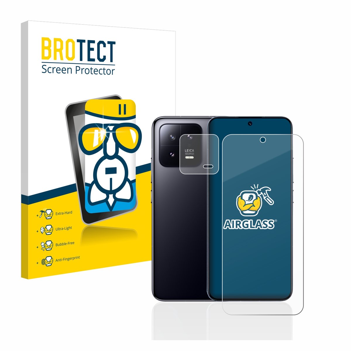 Screenprotector voor Xiaomi 13 (Voor+Camera) Beschermglas transparant