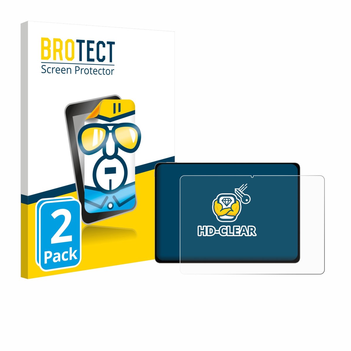 BROTECT - Screenprotector voor Honor Magicpad 3 - Folie Beschermfolie transparant 2 Stuks