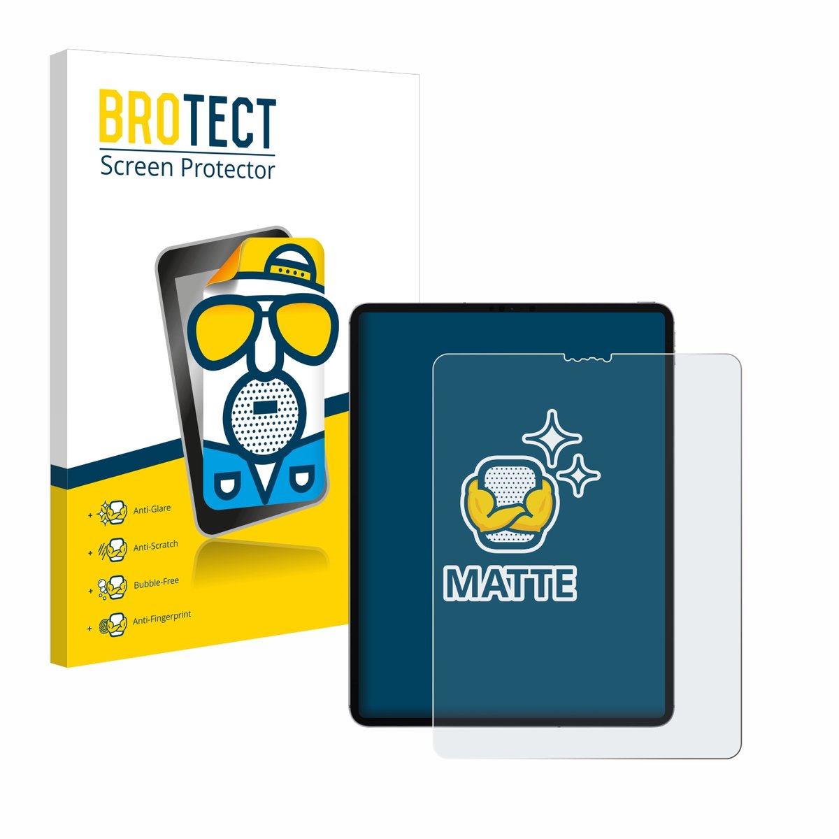 BROTECT - Screenprotector voor Apple iPad 12.9" Pro 2020 (4. Gen.) - Folie Beschermfolie matte