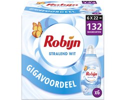 Robijn Klein & Krachtig Classics Vloeibaar Wasmiddel - Stralend Wit - met natuurlijk witserum en 81% biologisch afbreekbare ingrediënten* - 8 x 22 wasbeurten