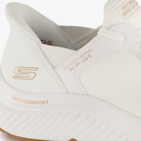 Skechers Slip-ins: BOBS Arch Comfort chaussures de sport femme blanc - Taille 41 - Semelle amovible