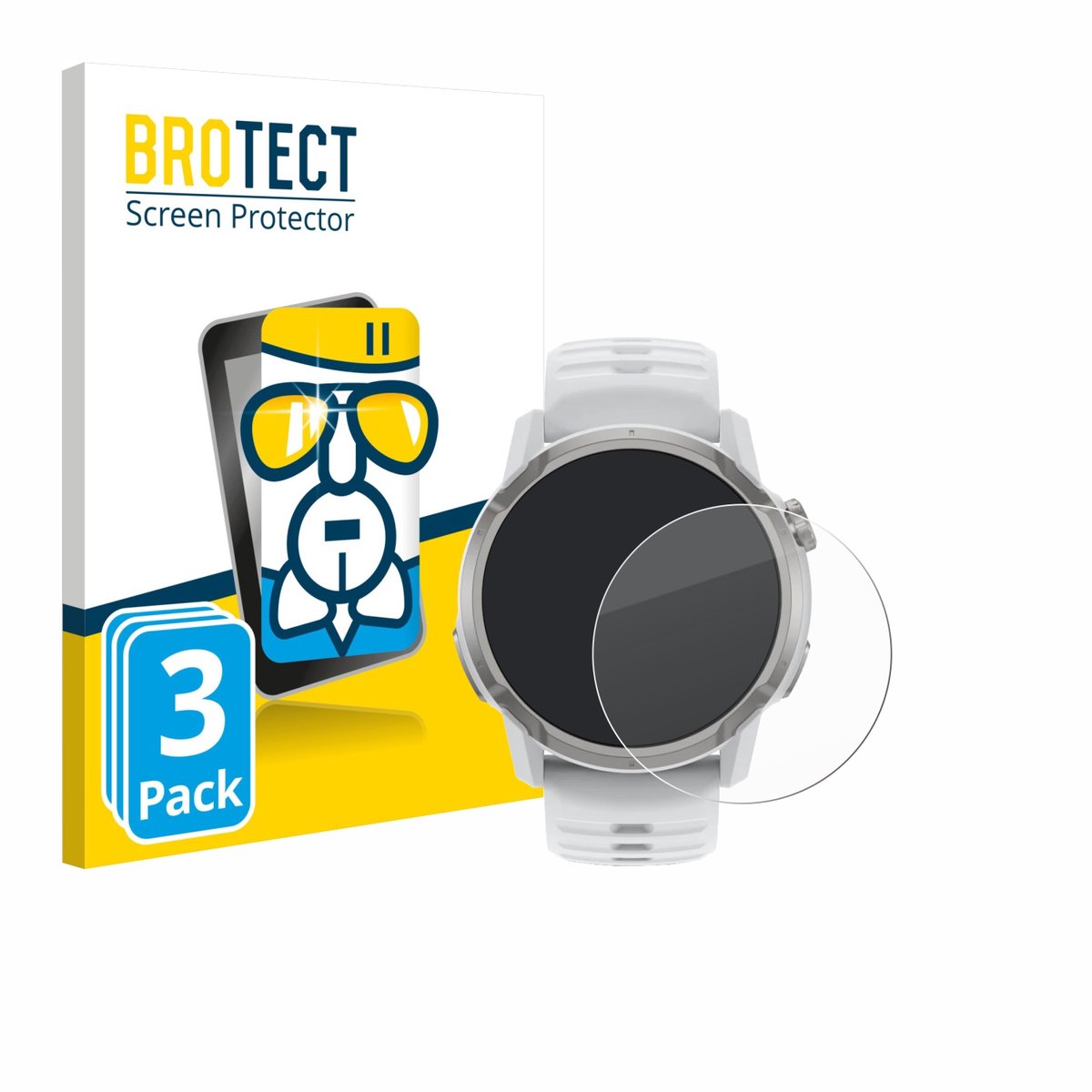 Screenprotector 3 Stuks voor Coros Apex 4 (46 mm) Beschermglas transparant