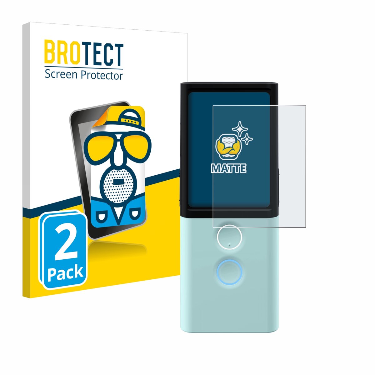 BROTECT - Screenprotector voor Vasco Translator M3 - Folie Beschermfolie matte 2 Stuks