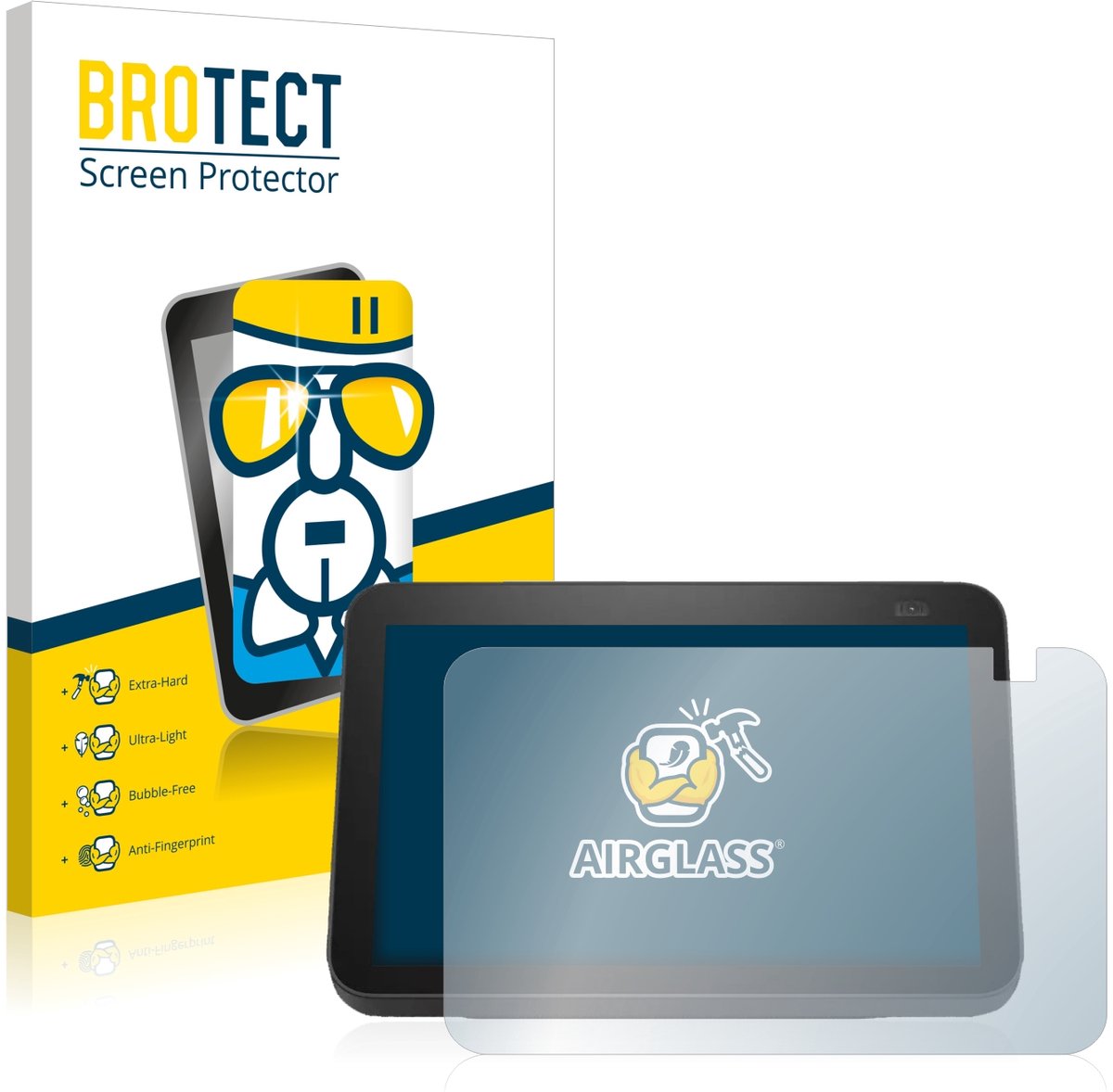 Screenprotector voor Amazon Echo Show 8 2021 (2. Gen.) Beschermglas transparant