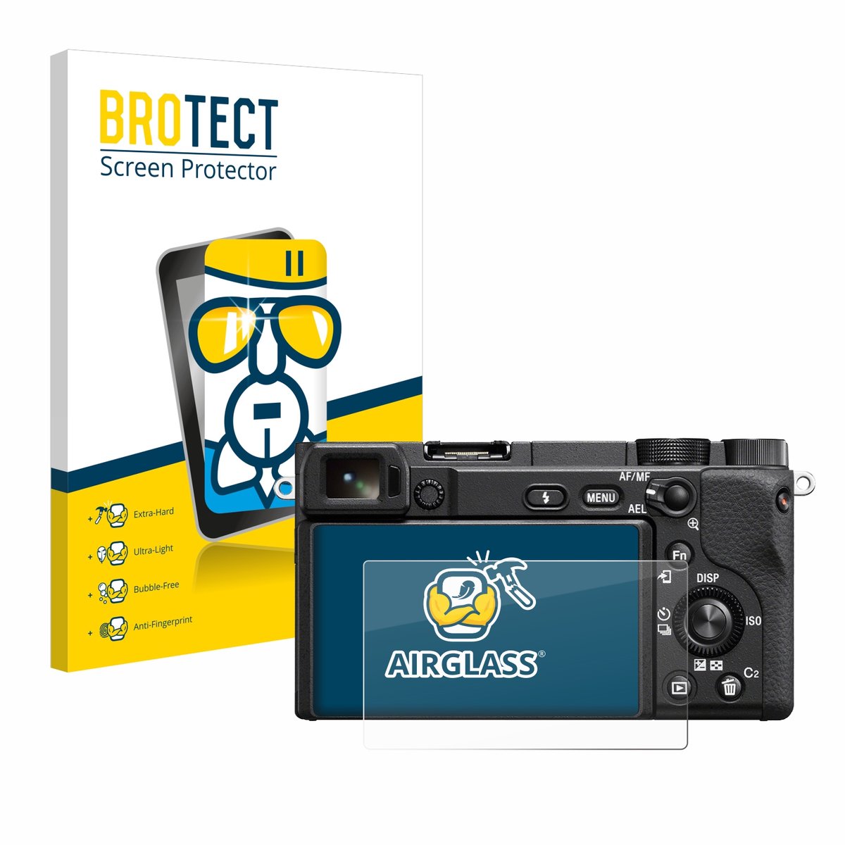 Screenprotector voor Sony Alpha 6100 / 6100A Beschermglas transparant