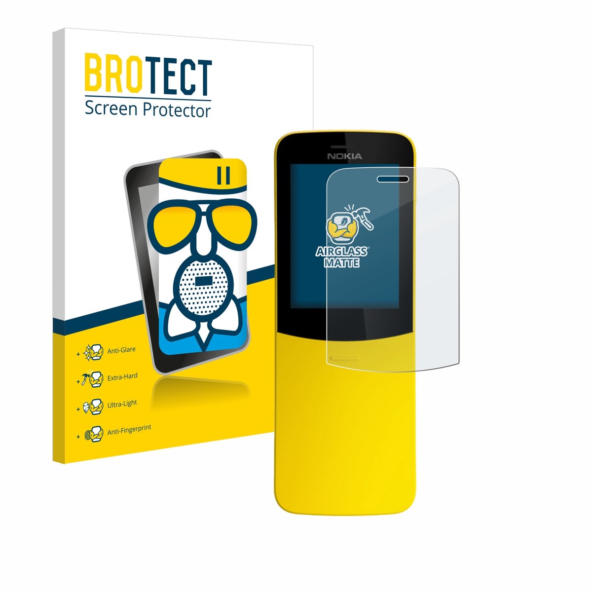 BROTECT - Screenprotector voor Nokia 8110 - Folie Beschermfolie Beschermglas matte