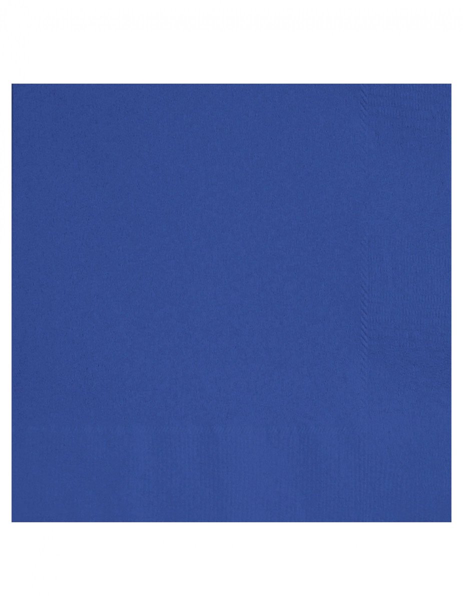UNIQUE - 20 marineblauwe papieren servetten 33 x 33 cm voor feest