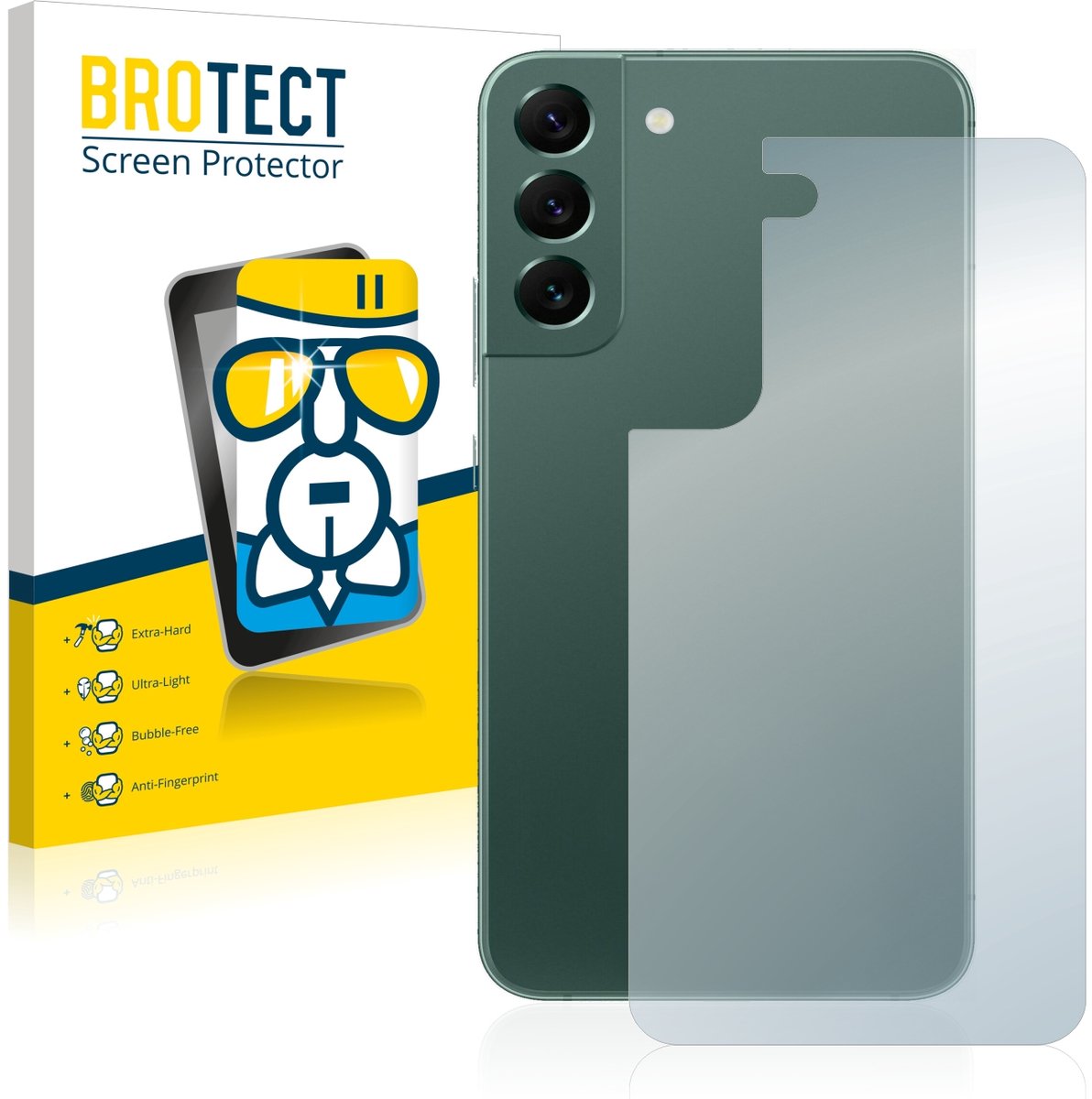 Screenprotector voor Samsung Galaxy S22 Plus 5G (Achterkant) Beschermglas transparant