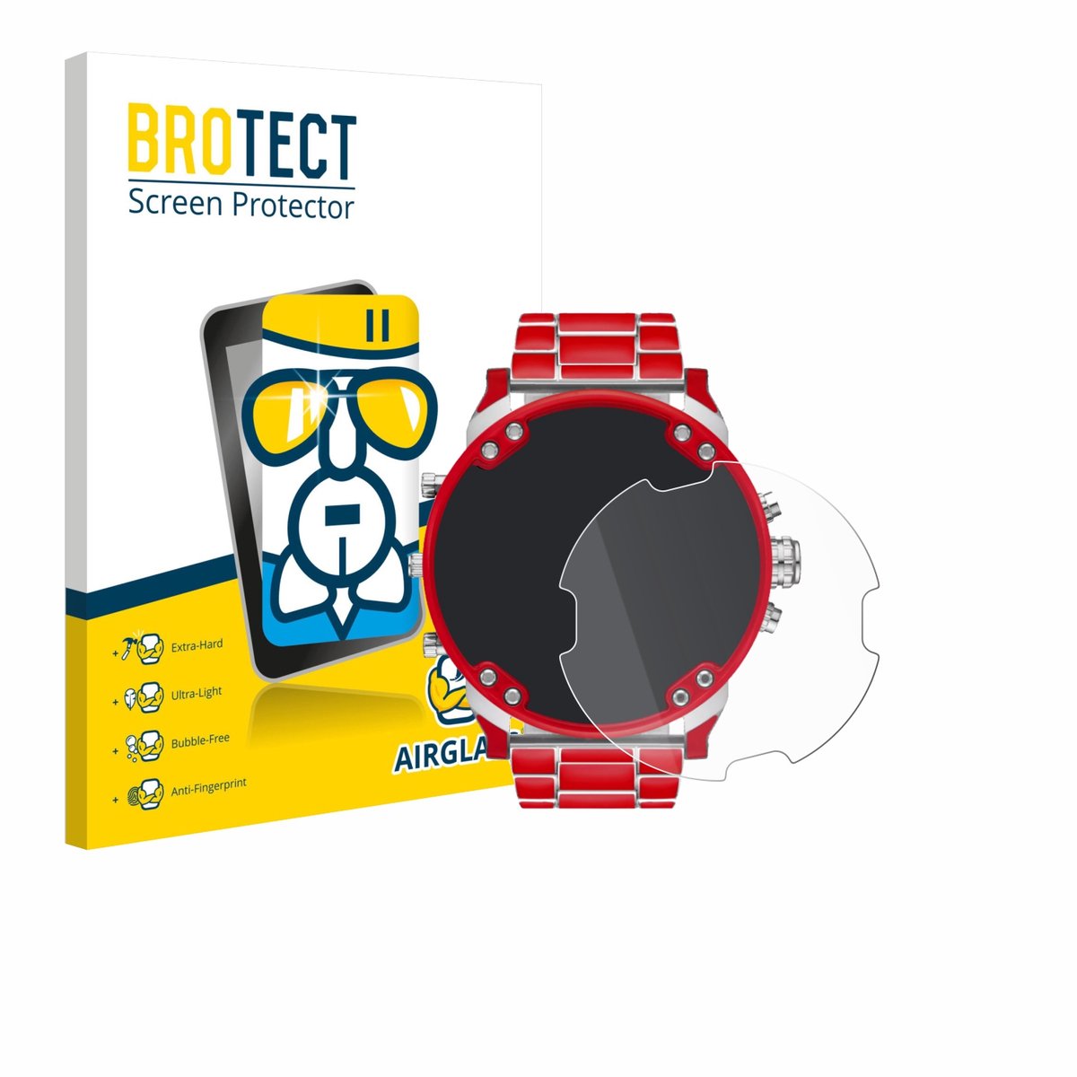 Screenprotector voor Diesel DZ7480 Mr. Daddy 2.0 Beschermglas transparant