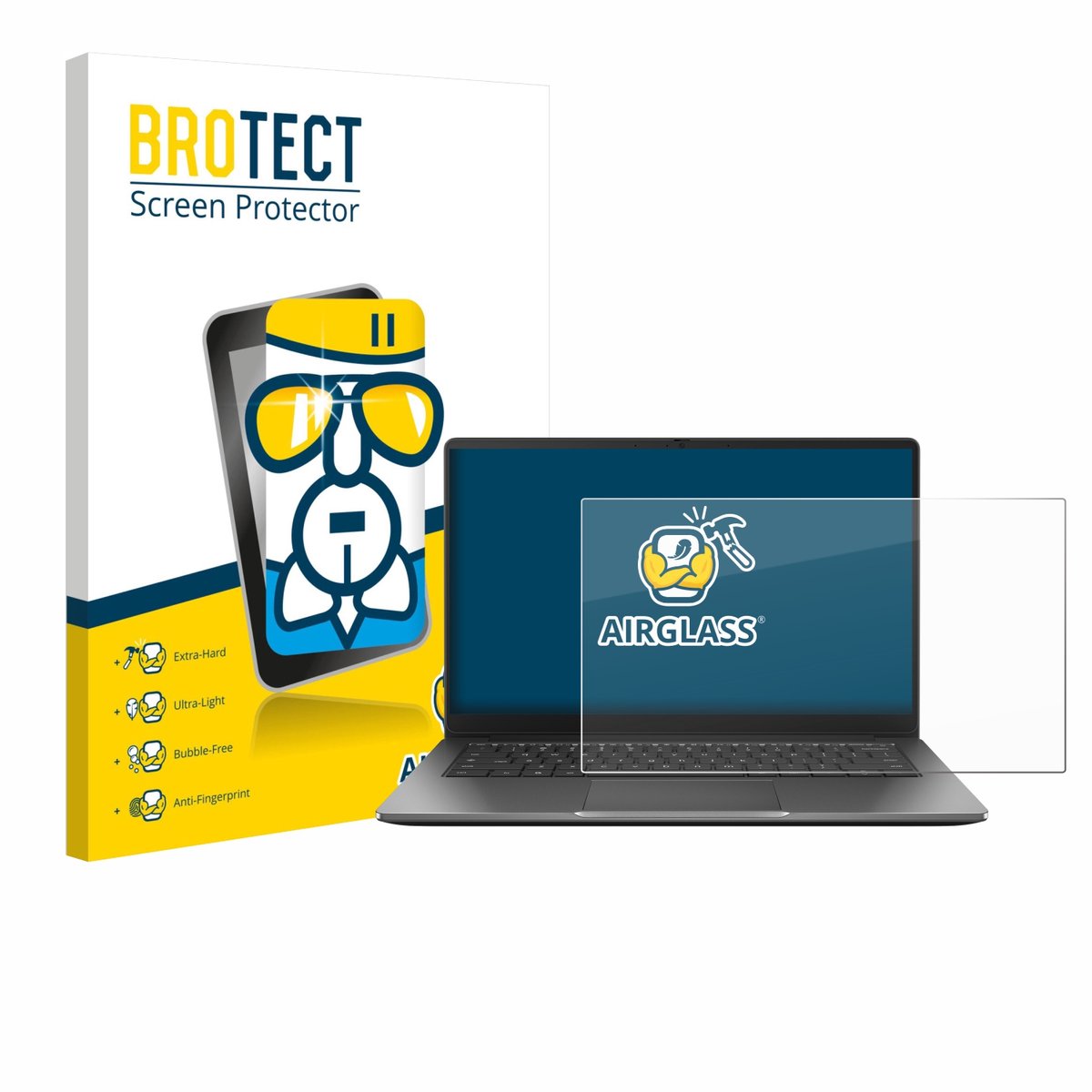 Screenprotector voor ASUS Chromebook Plus CX14 Beschermglas transparant