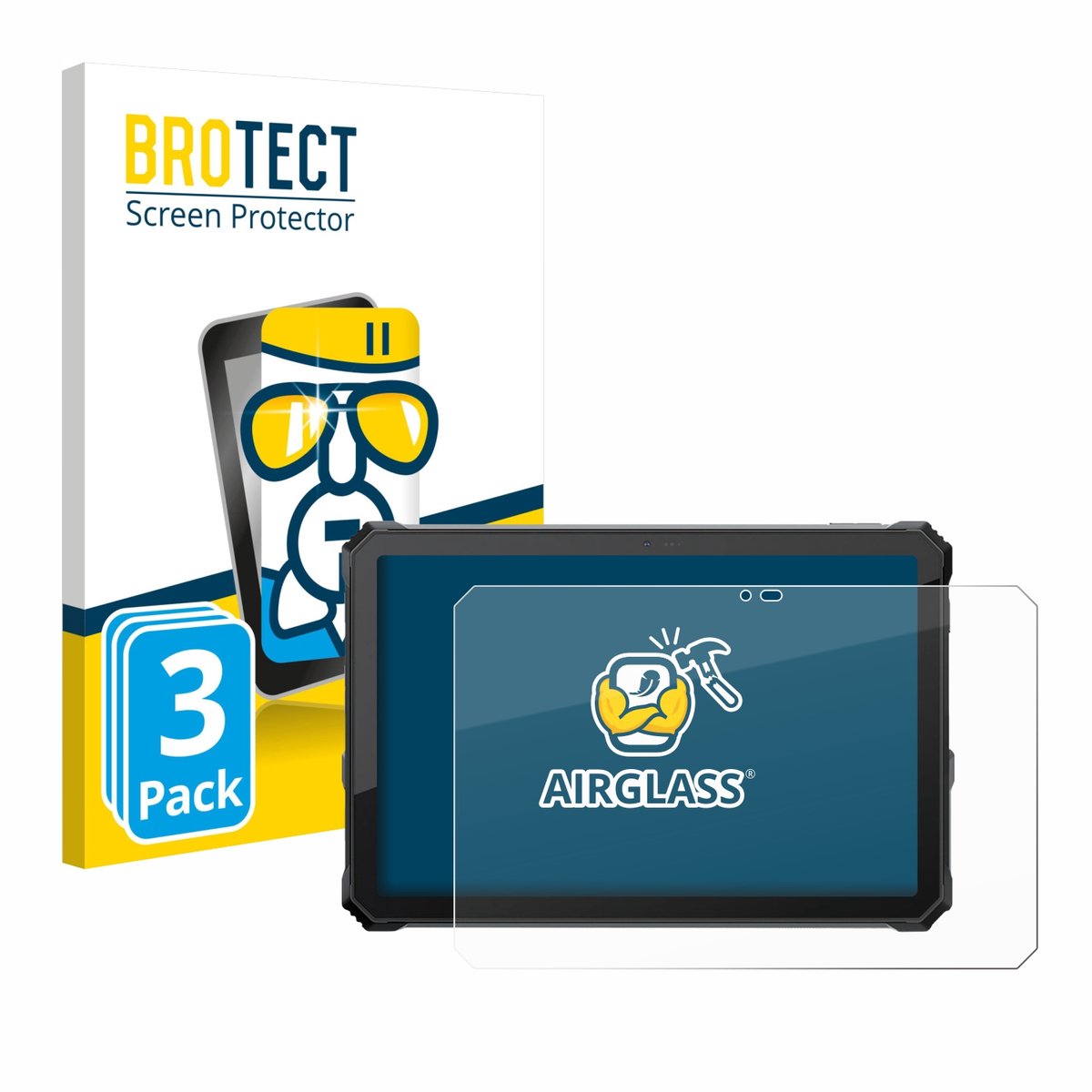 Screenprotector 3 Stuks voor Blackview Active 12 Pro Beschermglas transparant