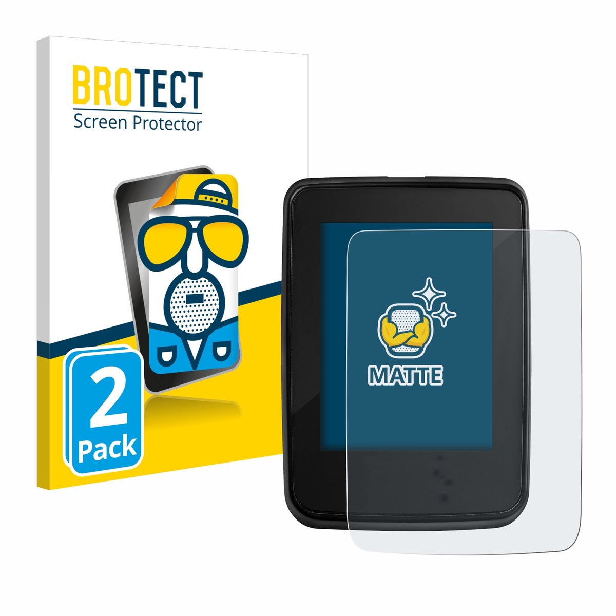 BROTECT - Screenprotector voor Giant RideDash Evo - Folie Beschermfolie matte 2 Stuks
