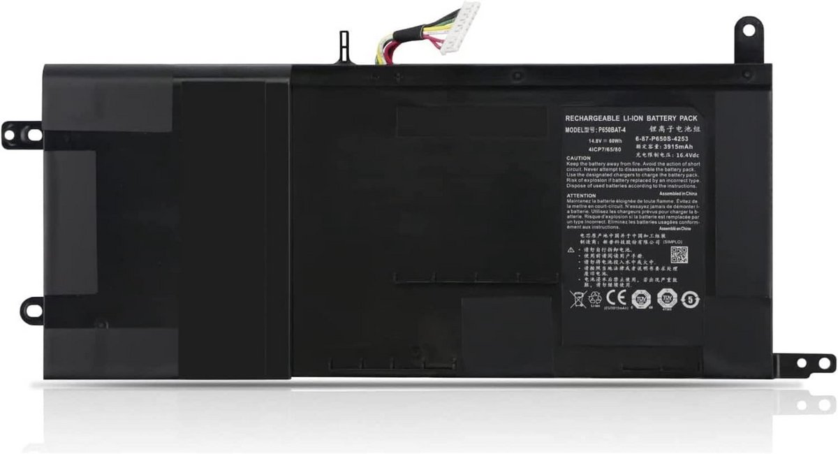 Vervangende Laptopbatterij 14.8V 60Wh voor Clevo/Hasee/Sager Laptops en Accupacks