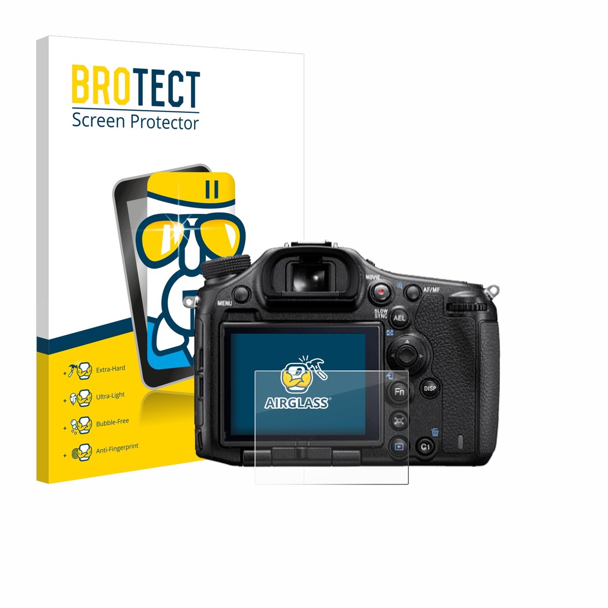 Screenprotector voor Sony Alpha 99 Beschermglas transparant