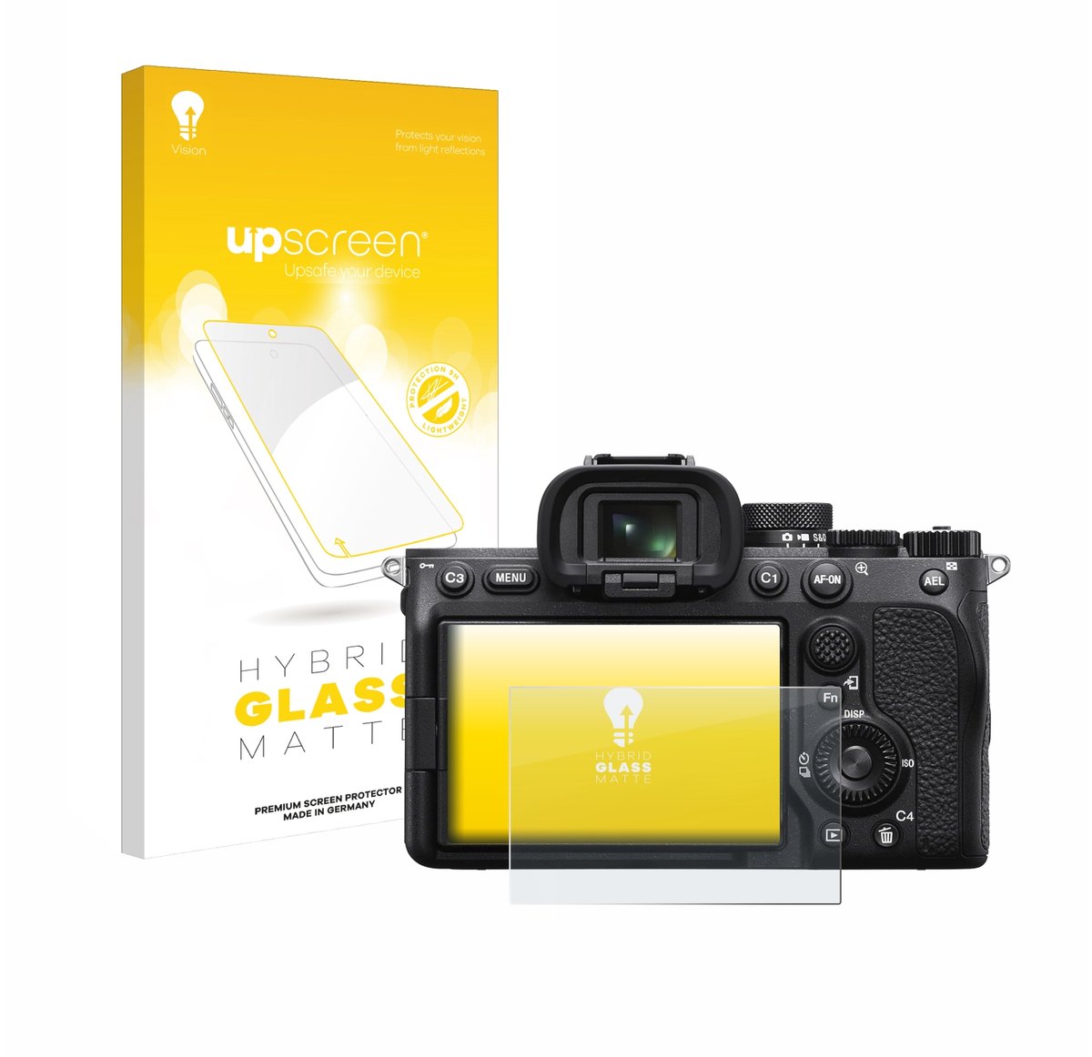 upscreen - Screenprotector voor Sony Alpha 7 IV - Folie Beschermfolie Beschermglas matte