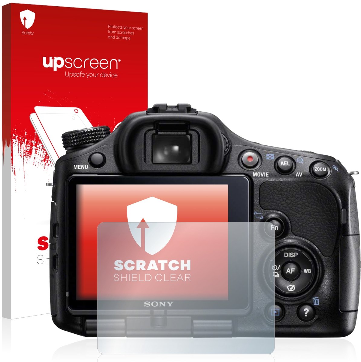 upscreen - Screenprotector voor Sony Alpha 57 (SLT-A57) - Folie Beschermfolie transparant