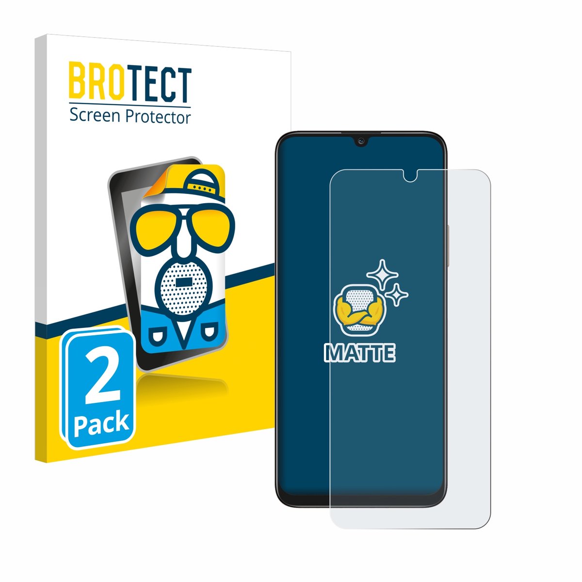 BROTECT - Screenprotector voor Honor X7 - Folie Beschermfolie matte 2 Stuks