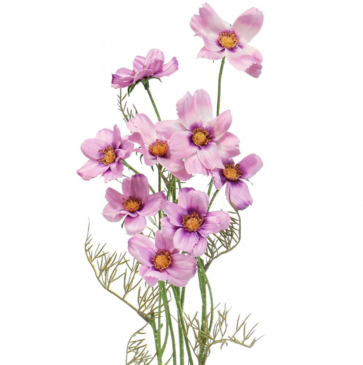 Viana Cosmea sieradenmand paars kunstbloemen zomer 51cm 3st
