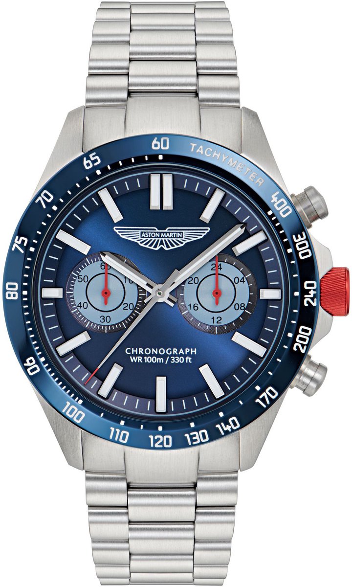 Aston Martin Aml Icon SPT MTIS1F503 Horloge - Staal - Zilverkleurig - Ø 44 mm