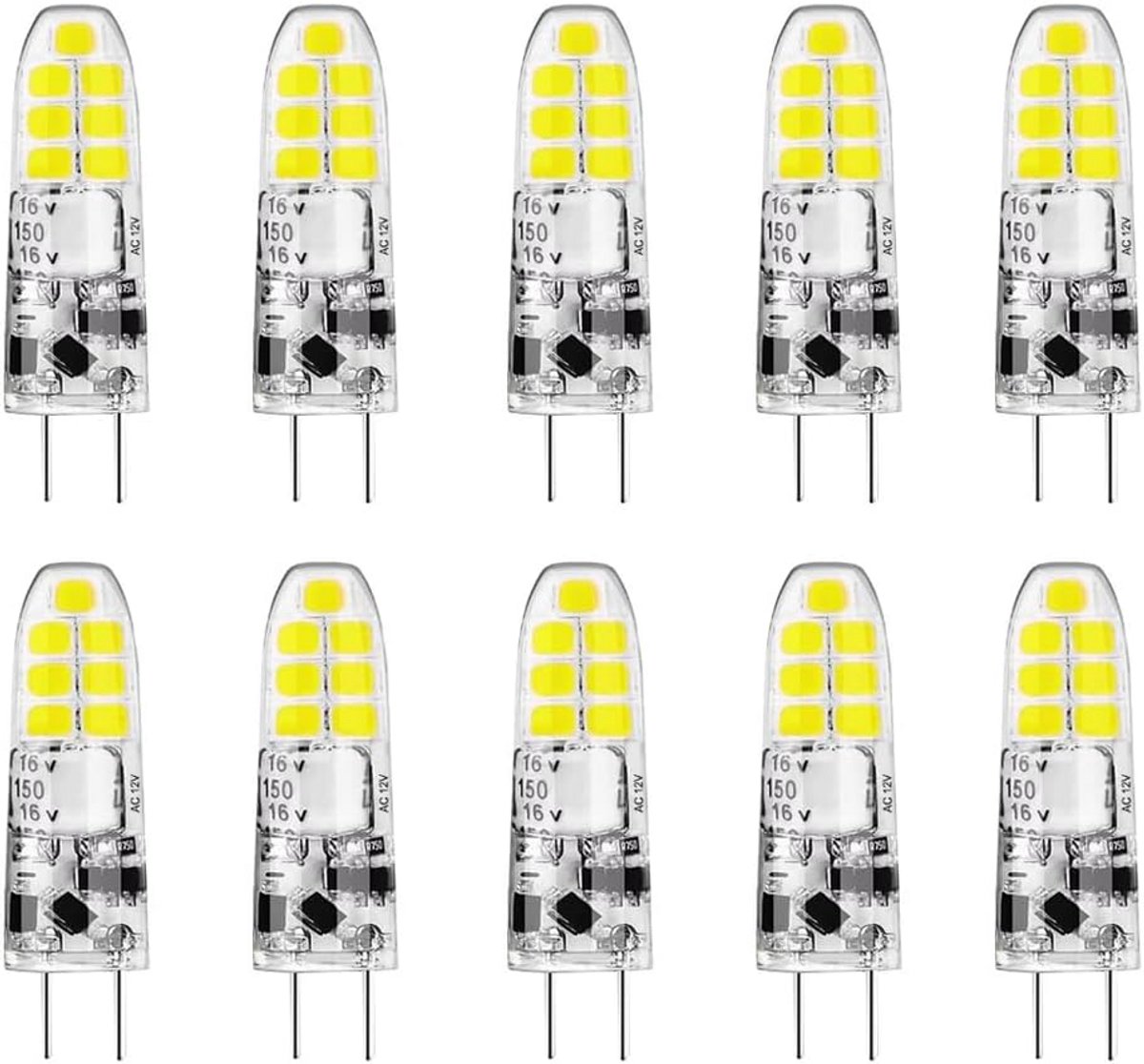 G4 LED-lamp 3 W Koudwit 6500 K 300 Lumen Niet Dimbaar 12 V 10 Stuks