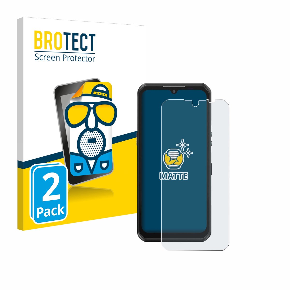 BROTECT - Screenprotector voor Oukitel WP39 - Folie Beschermfolie matte 2 Stuks