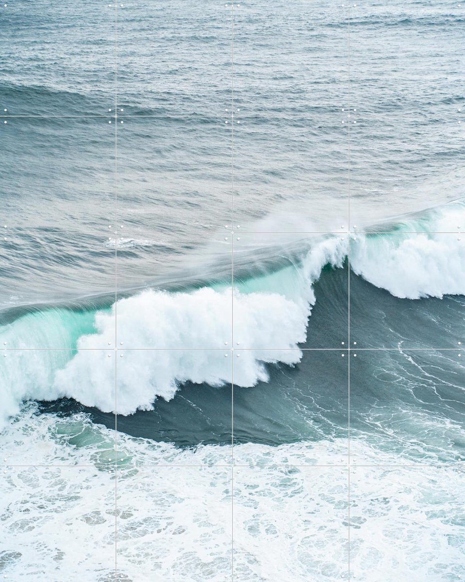 IXXI Wave after Wave, Henrike Schenk - 80 x 100 cm - Gratis ophangtool - Grote wanddecoratie en posters - Fotografie, Slaapkamer, Woonkamer