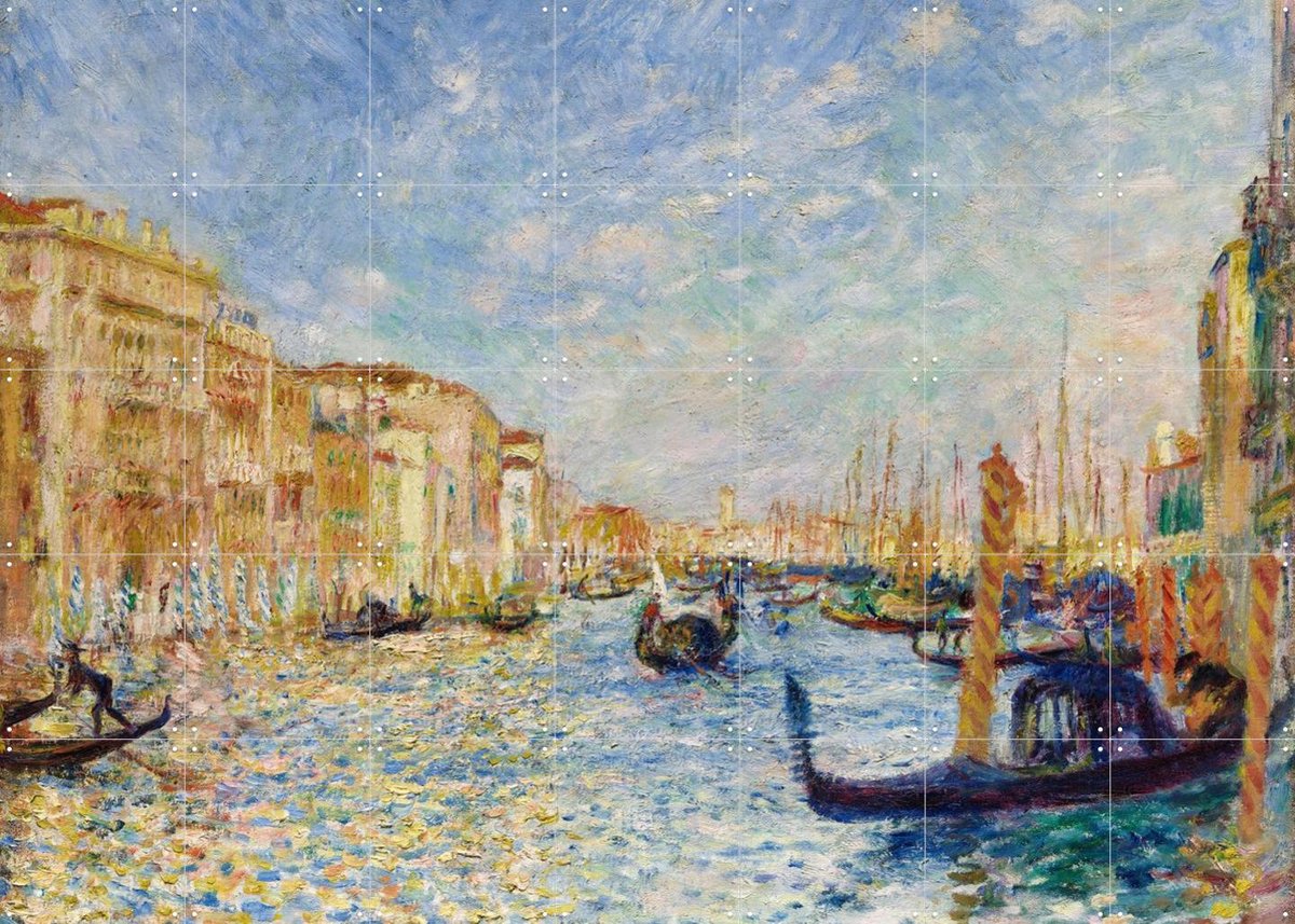 IXXI Grand Canal, Venice, Pierre-Auguste Renoir & Museum of Fine Arts Boston - 140 x 100 cm - Gratis ophangtool - Grote wanddecoratie en posters -