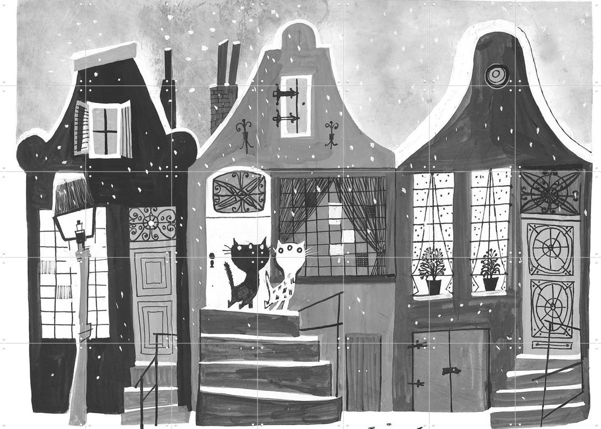 IXXI Pim & Pom 12, Fiep Westendorp - 140 x 100 cm - Gratis ophangtool - Grote wanddecoratie en posters - Speels, Illustraties, Woonkamer, Kinderkamer