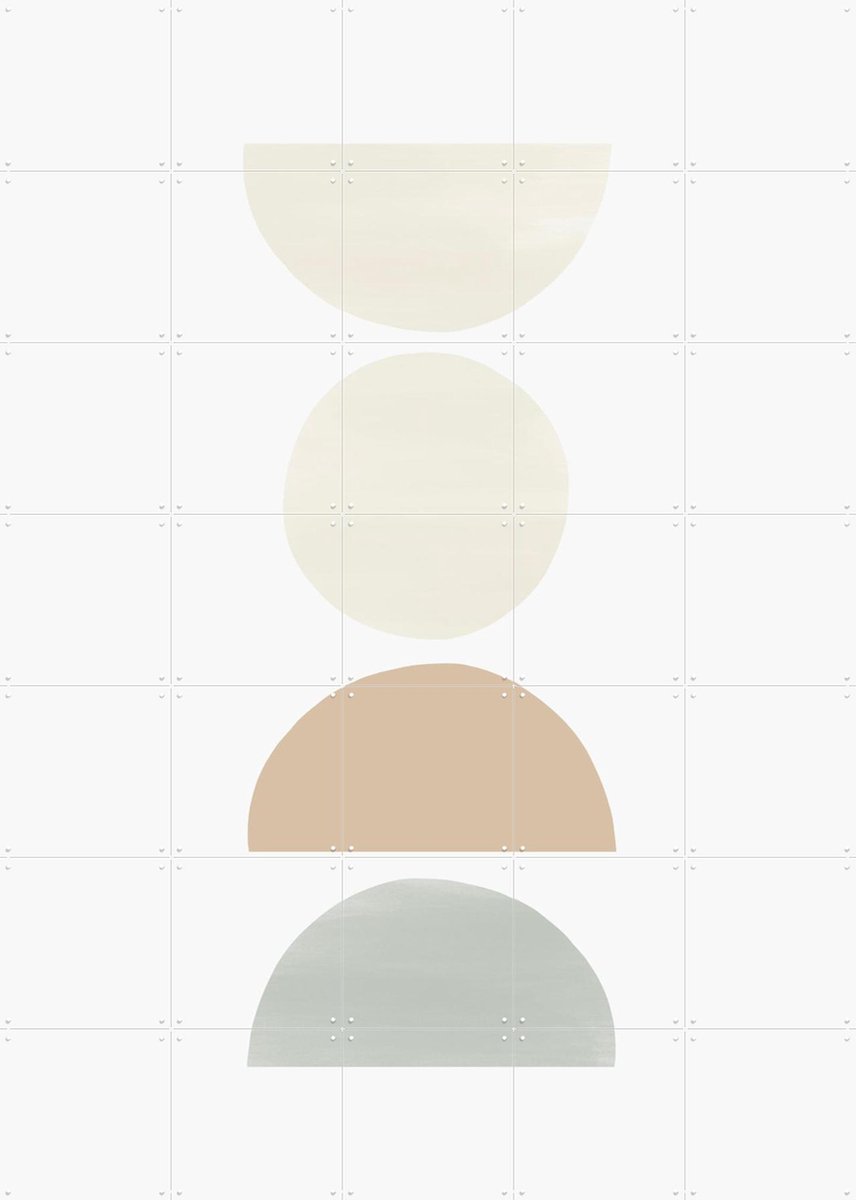 IXXI Balancing Shapes II, Bohomadic Studio - 100 x 140 cm - Gratis ophangtool - Grote wanddecoratie en posters - Abstract, Geometrische Kunst