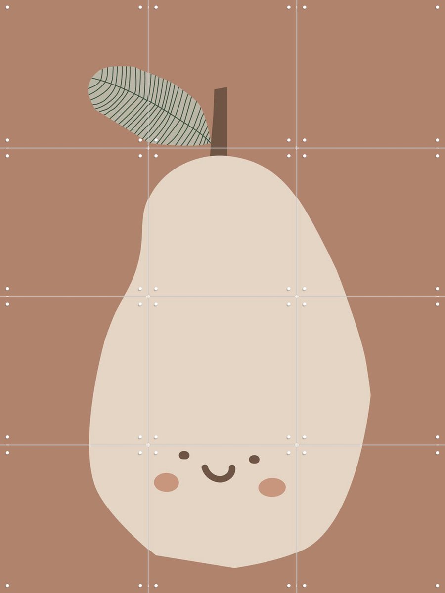 IXXI Per-fect Brown, Little Otja - 60 x 80 cm - Gratis ophangtool - Grote wanddecoratie en posters - Cartoonesk, Fantasierijk, Illustraties, Grafisch