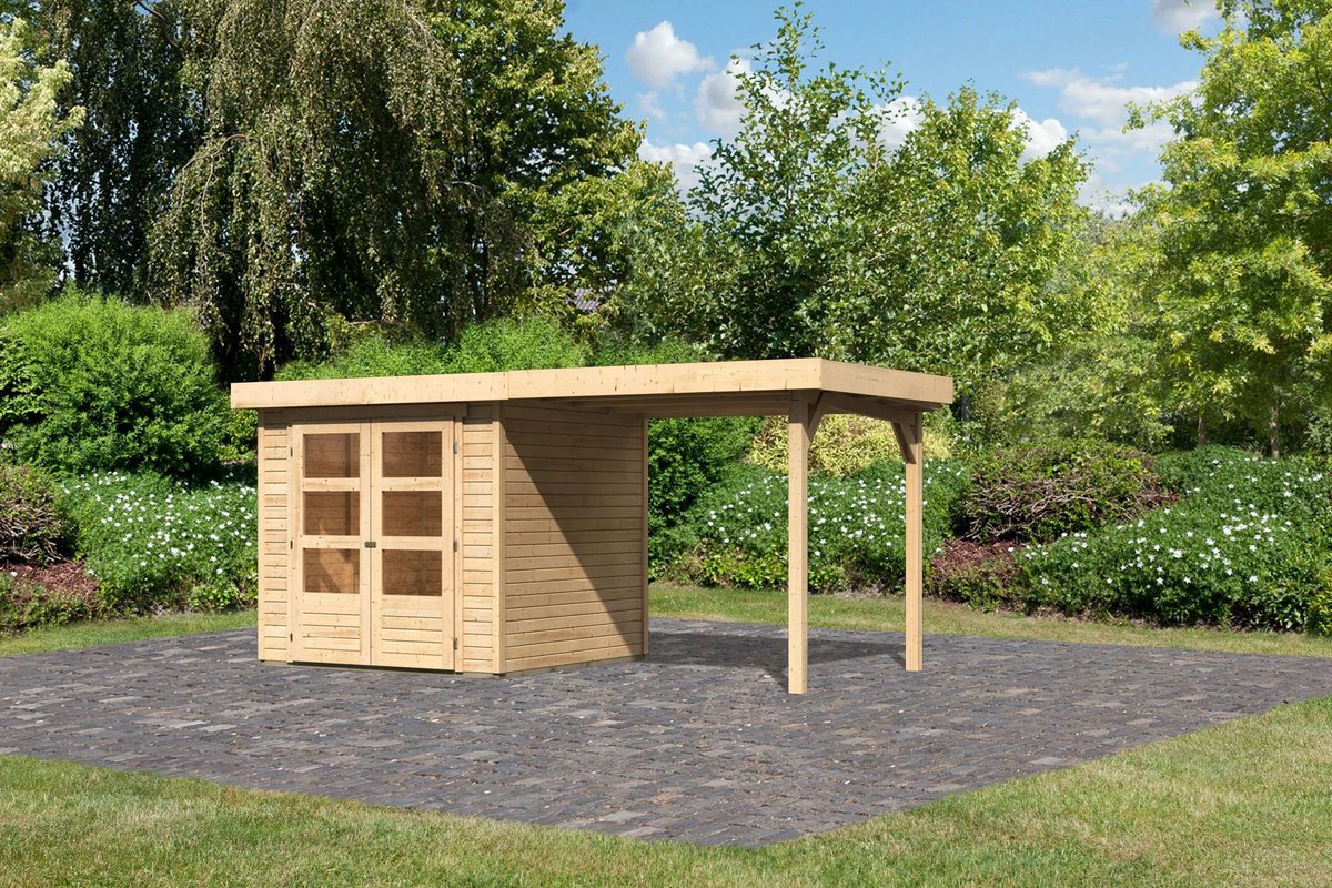 Tuinhuis Askola 2 met Overkapping 467 x 238 cm