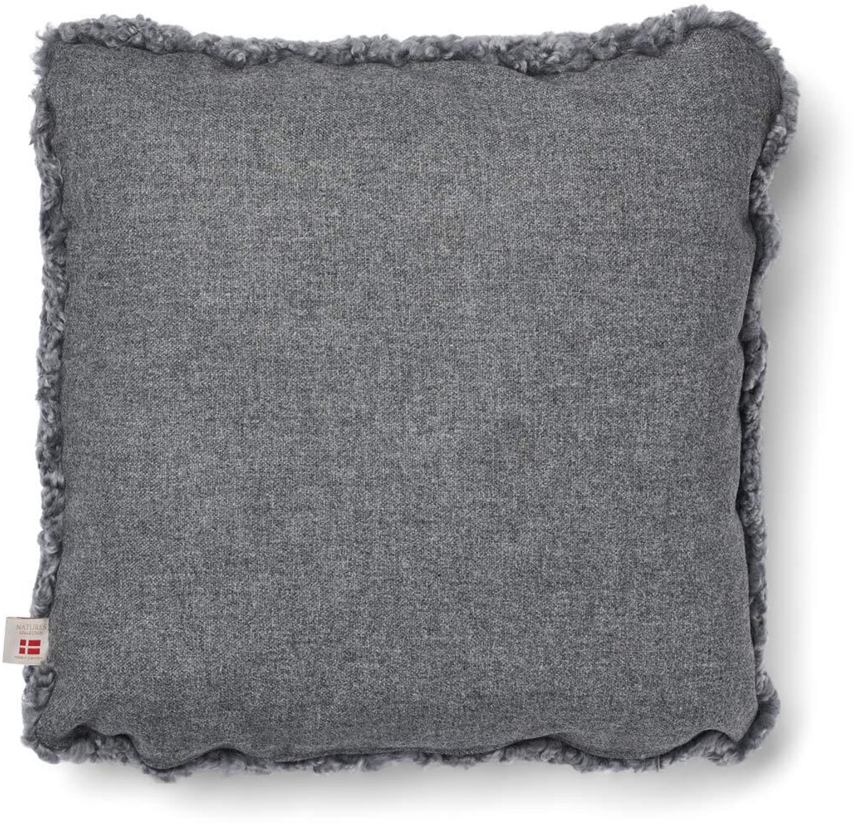 Sheepskin House Kortharig Schapenvacht Kussen - 52x52 cm stone/lichtgrijs