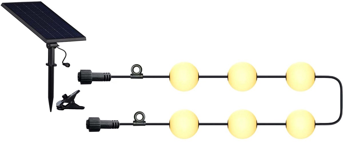 Hybride lichtsnoeren op zonne-energie 5.5M BOLLY