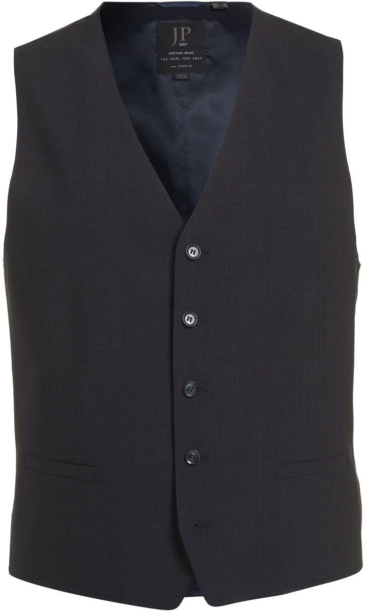 JP 1880 - Heren - Gilet business FLEXNAMIC® combineersysteem Zeus - Antraciet - Maat 60