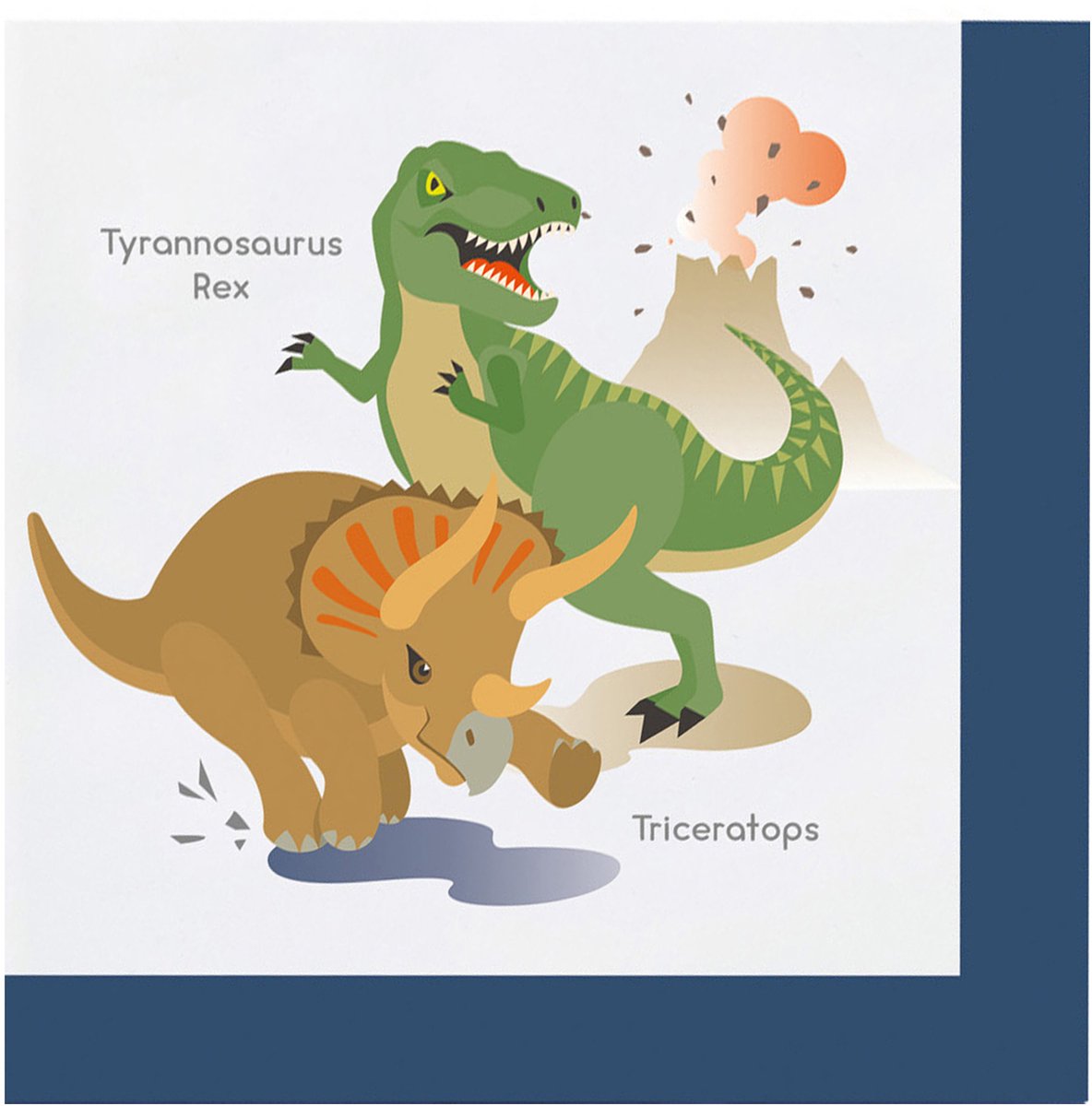 Rietmuller - Riethmuller - Happy Dinosaur Papieren Servetten Groot (20 stuks)