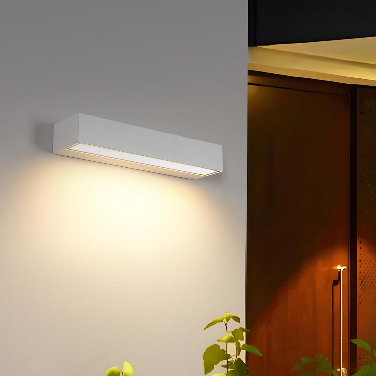 Moderne IP65 Buiten Wandlamp 16W Warm Wit Licht 3000K - Waterdicht voor Gevel en Balkon