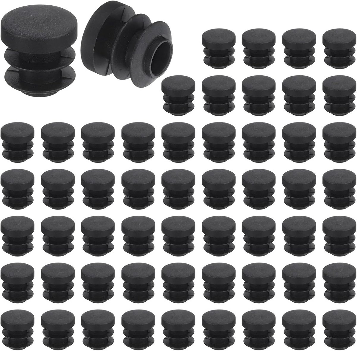 56 Ronde Kunststof Einddoppen voor Buis, 14 mm, Montage Doppen voor Stoelpoten en Meubels