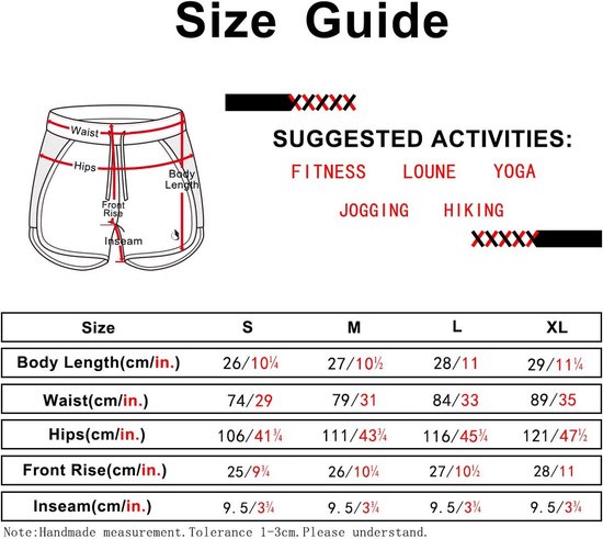 Dames Trainingsshorts Sportbroek Yoga Fitnessademend — afbeelding 4