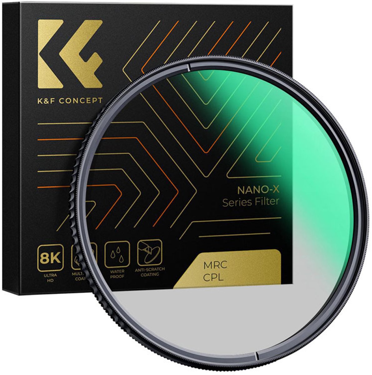 K&F Concept 77mm Nano-X HD MRC circulair polarisatiefilter CPL