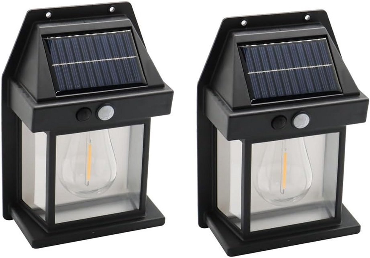 Oplaadbare Buitenlamp met Bewegingssensor - Waterdicht Solair Wandlamp voor Tuin en Huis