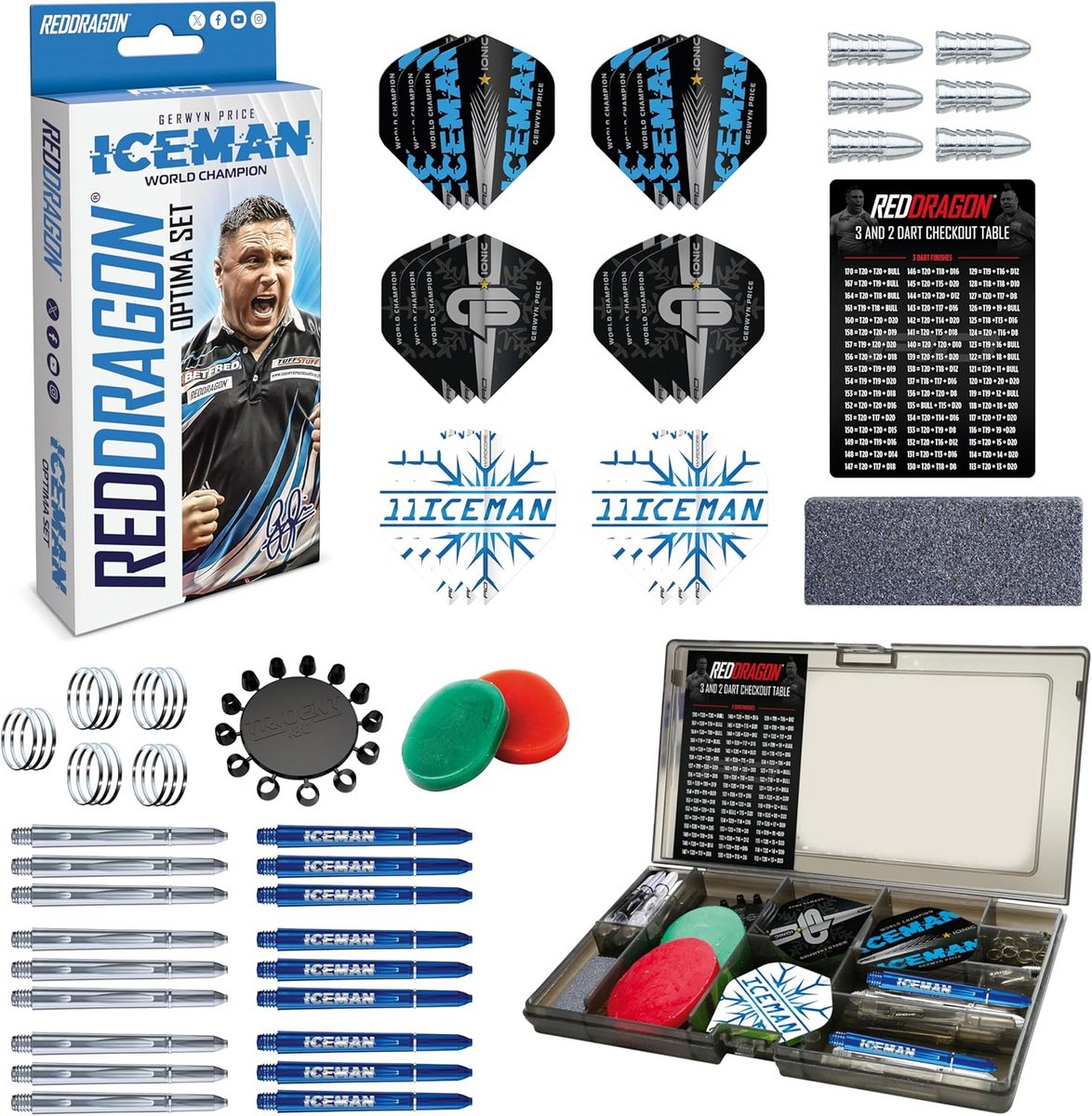 Dart Accessoires Pakket met Shafts, Flights, Point Sharper en Meer